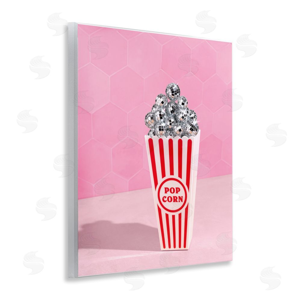LISH Creative Pink Disco Popcorn Wall Plaque Home Decor Art Print