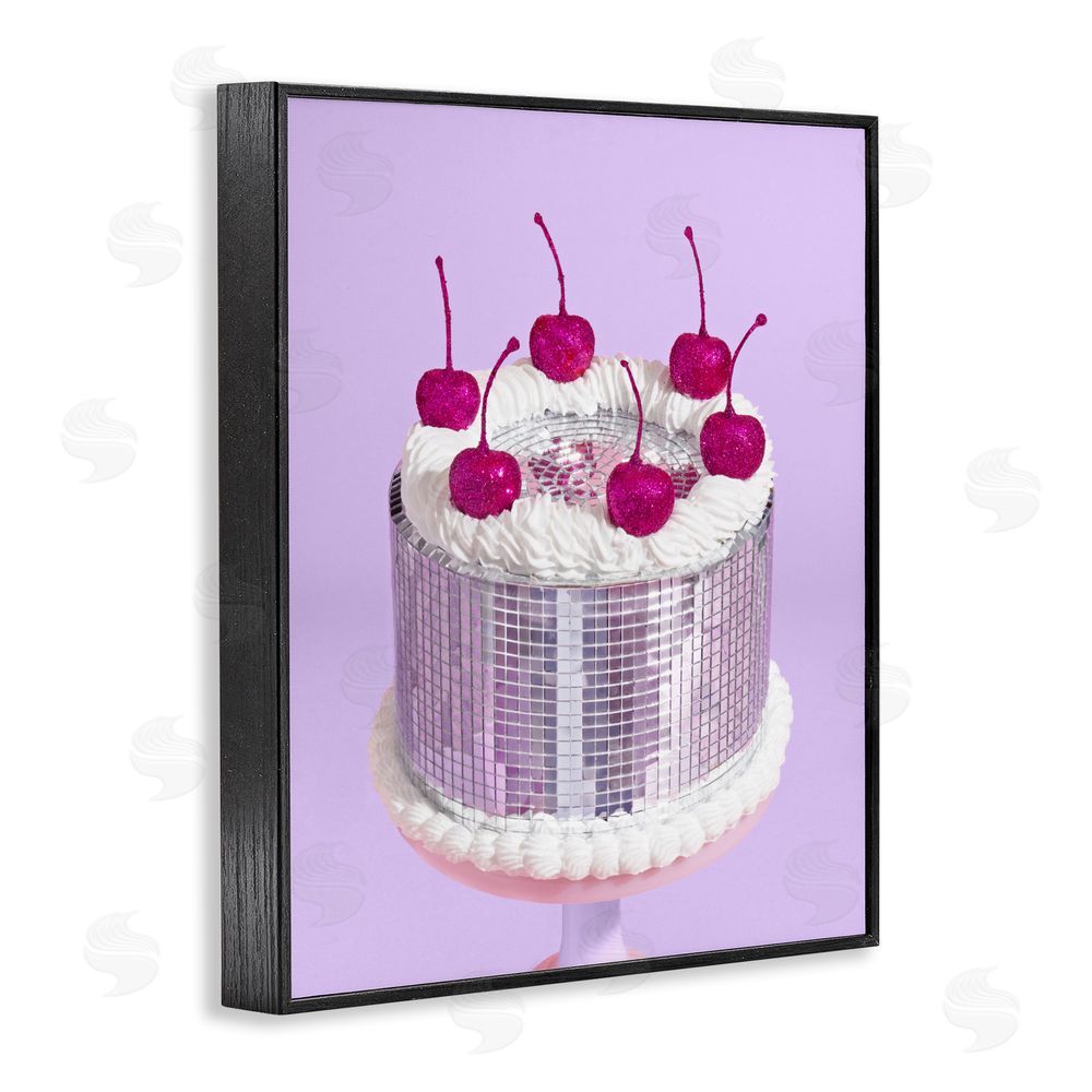 LISH Creative Gleaming Disco Cake Black Framed Giclee Wall Art