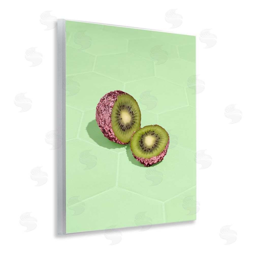 LISH Creative Green Glimmer Kiwi Wall Plaque Home Decor Art Print