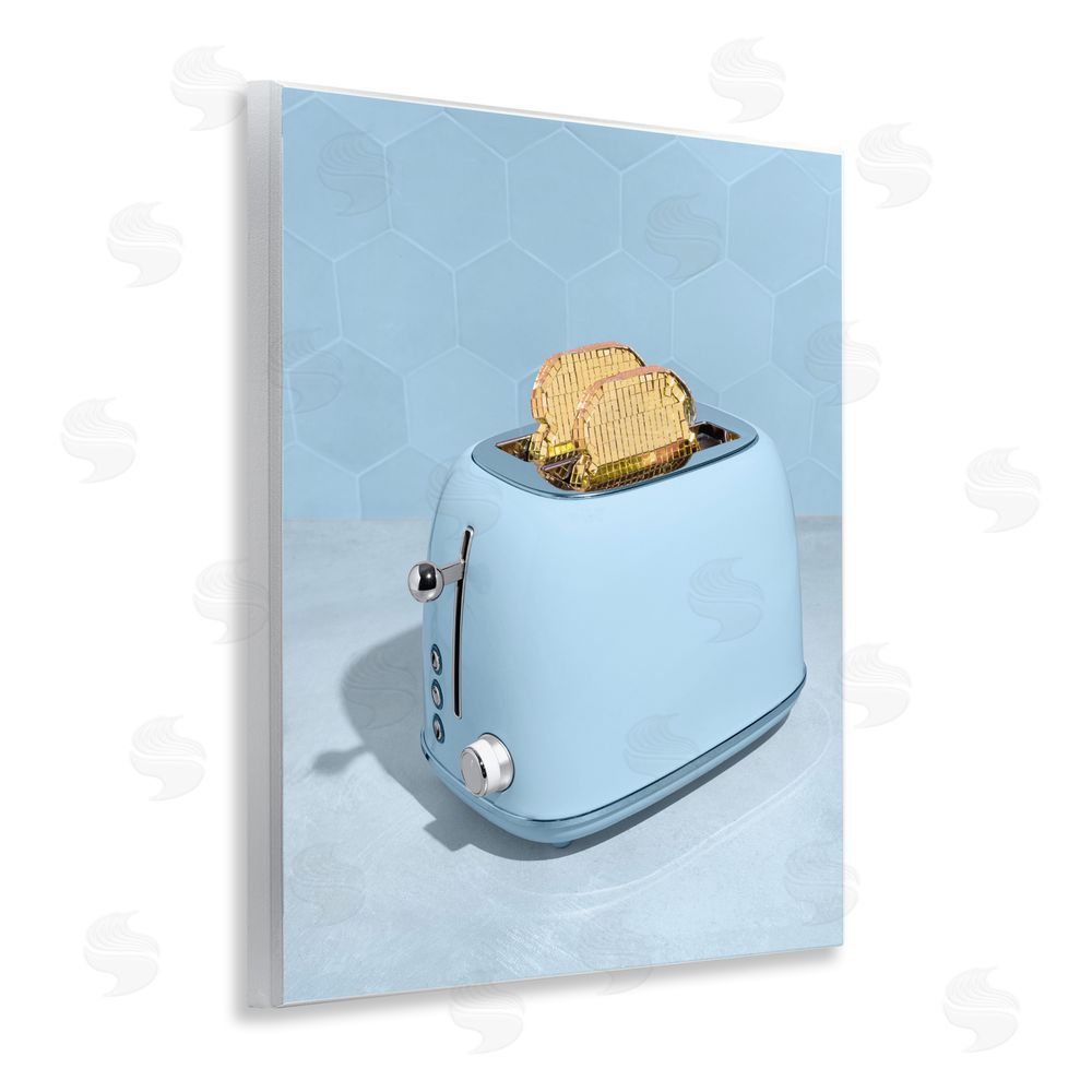 LISH Creative Golden Disco Toaster Over Wall Plaque Home Decor Art Print