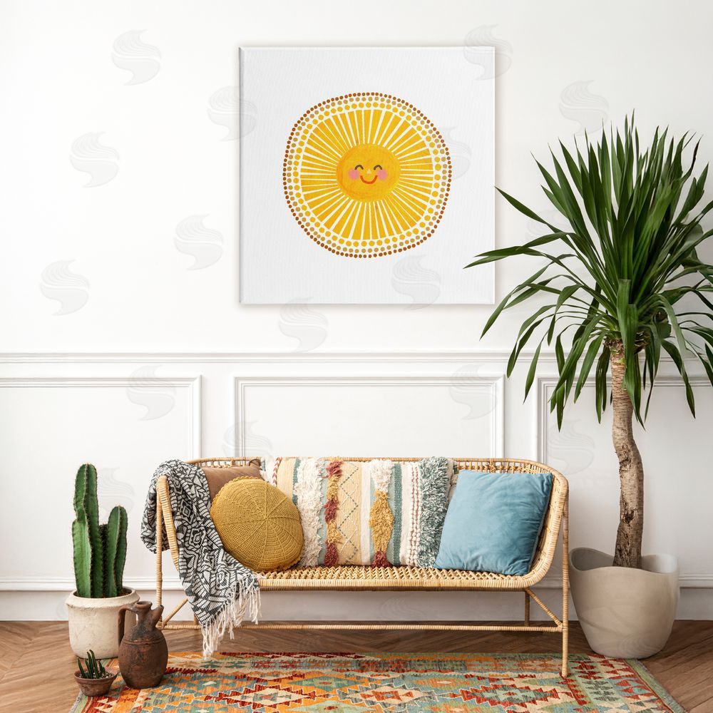 Katherine Herrell Studio Yellow Sun's Smile Stretched Canvas on Wall
