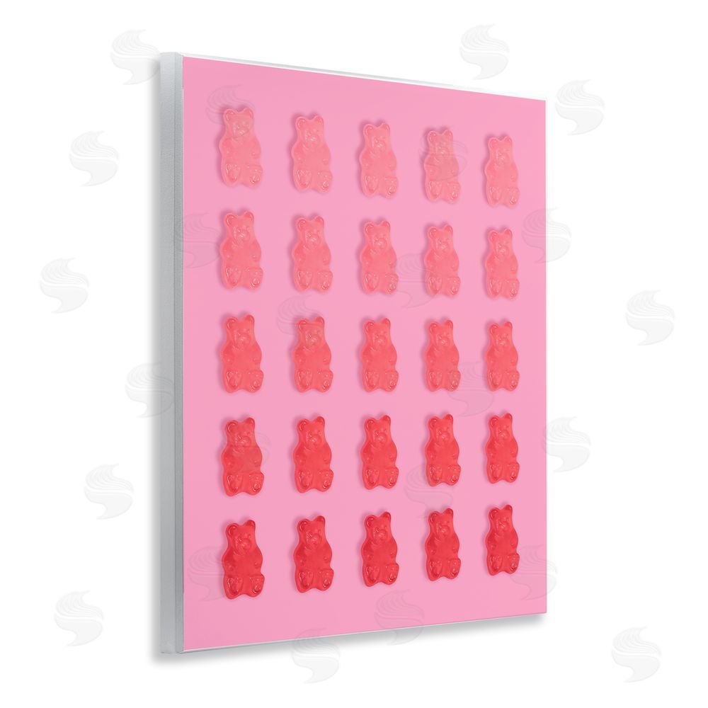 LISH Creative Sweet Pink Gummy Bears Wall Plaque Art Print