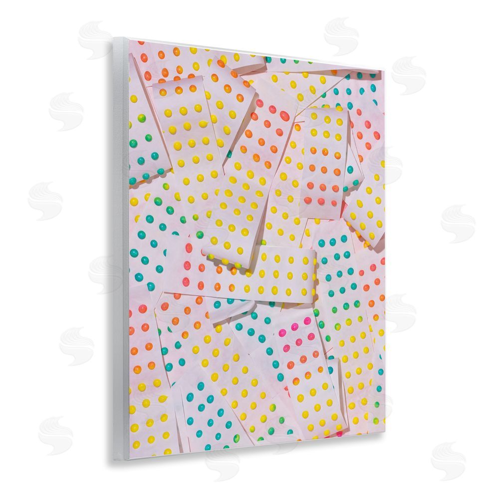 LISH Creative Retro Color Candy Dots Wall Plaque Home Decor Art Print