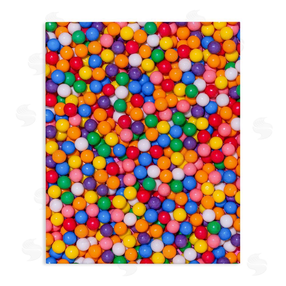 LISH Creative Colorful Gumballs Close Up Stretched Canvas Wall Art