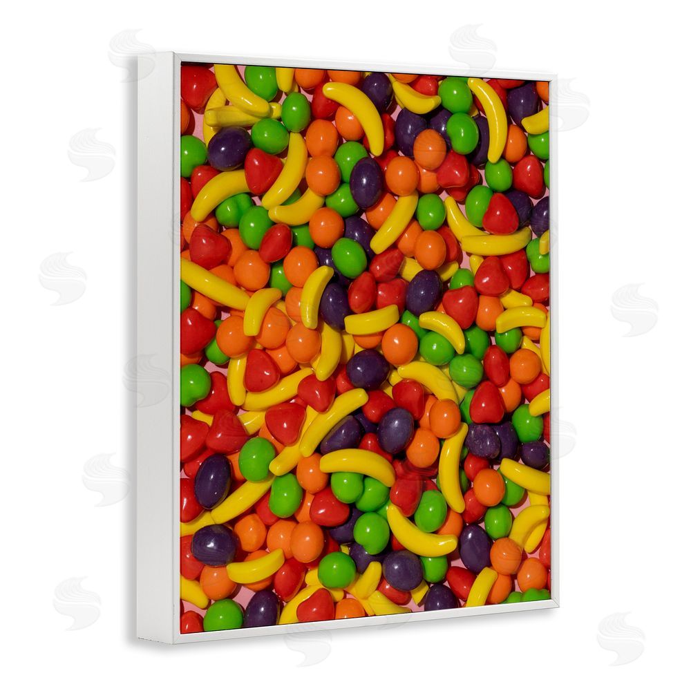 LISH Creative Retro Assorted Fruit Candy White Framed Giclee Wall Art