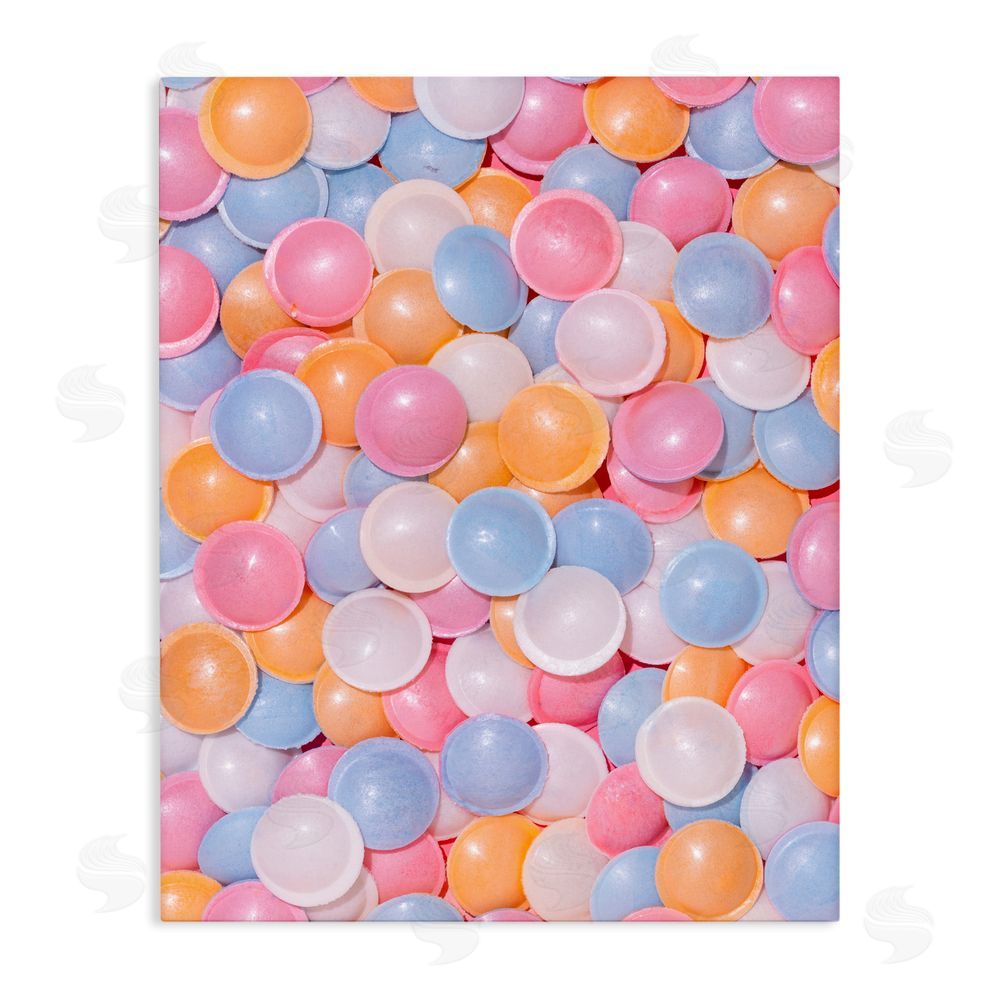LISH Creative Retro Pastel Candies Stretched Canvas Wall Art