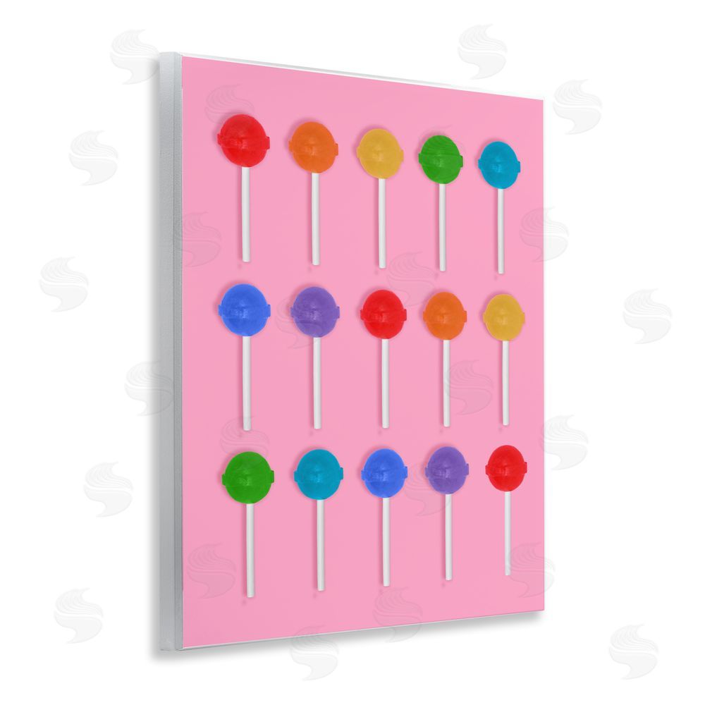 LISH Creative Rainbow Lollipop Grid Wall Plaque Home Decor Art Print