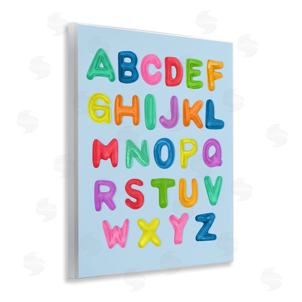 LISH Creative Gummy Candy Alphabet Wall Plaque Home Decor Art Print
