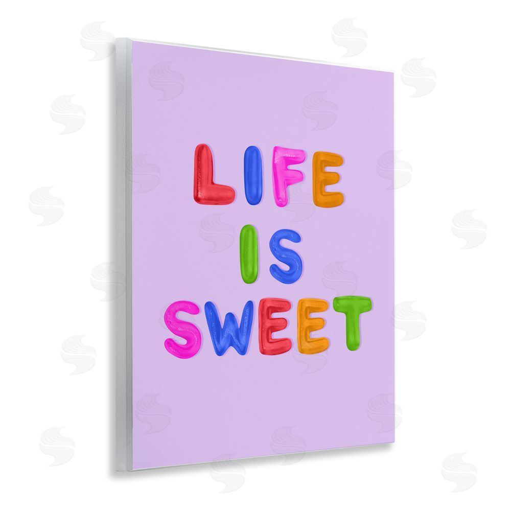 LISH Creative Life Is Sweet Gummies Wall Plaque Home Decor Art Print