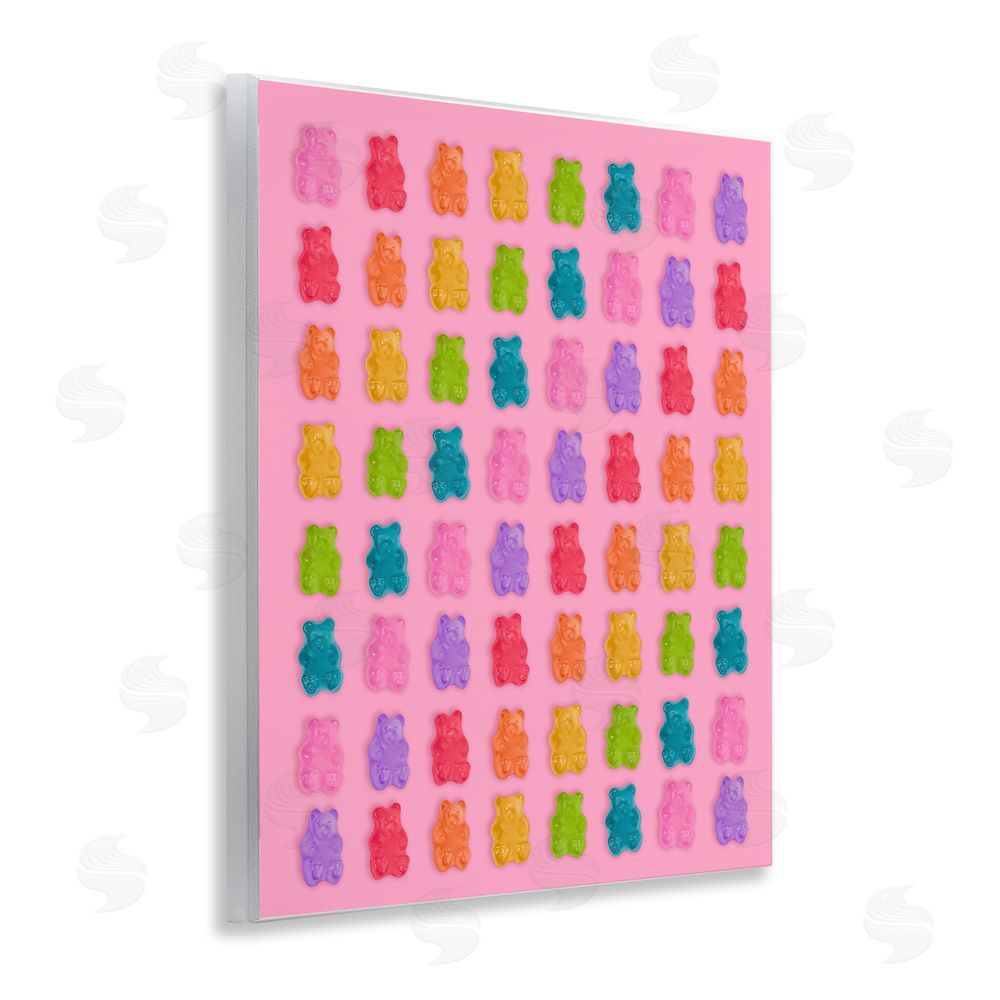 LISH Creative Rainbow Gummy Bear Candies Wall Plaque Home Decor Art Print