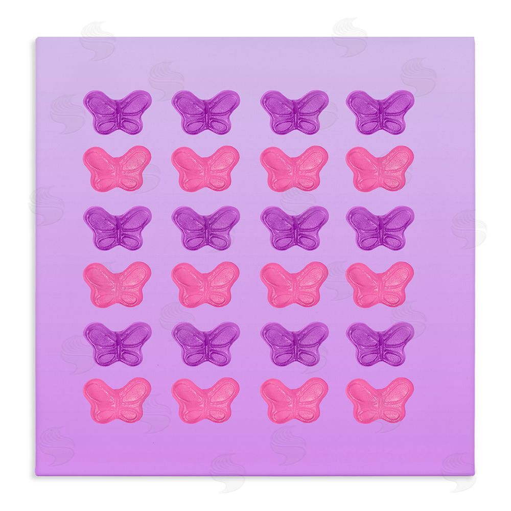 LISH Creative Purple & Pink Butterfly Candies Stretched Canvas Wall Art