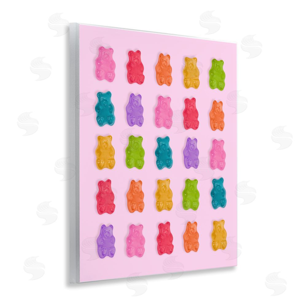 LISH Creative Pastel Gummies on Pink Wall Plaque Home Decor Art Print