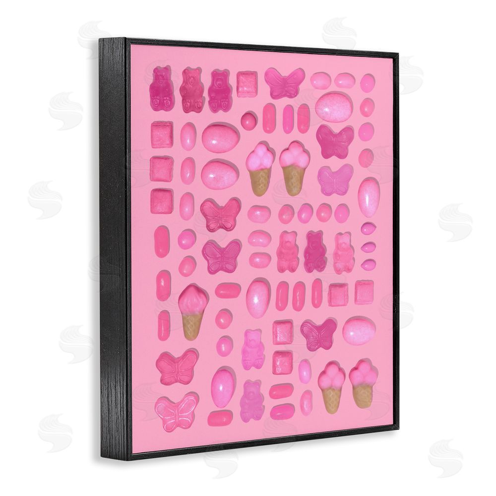 LISH Creative Pink Toned Candies Black Framed Giclee Wall Art