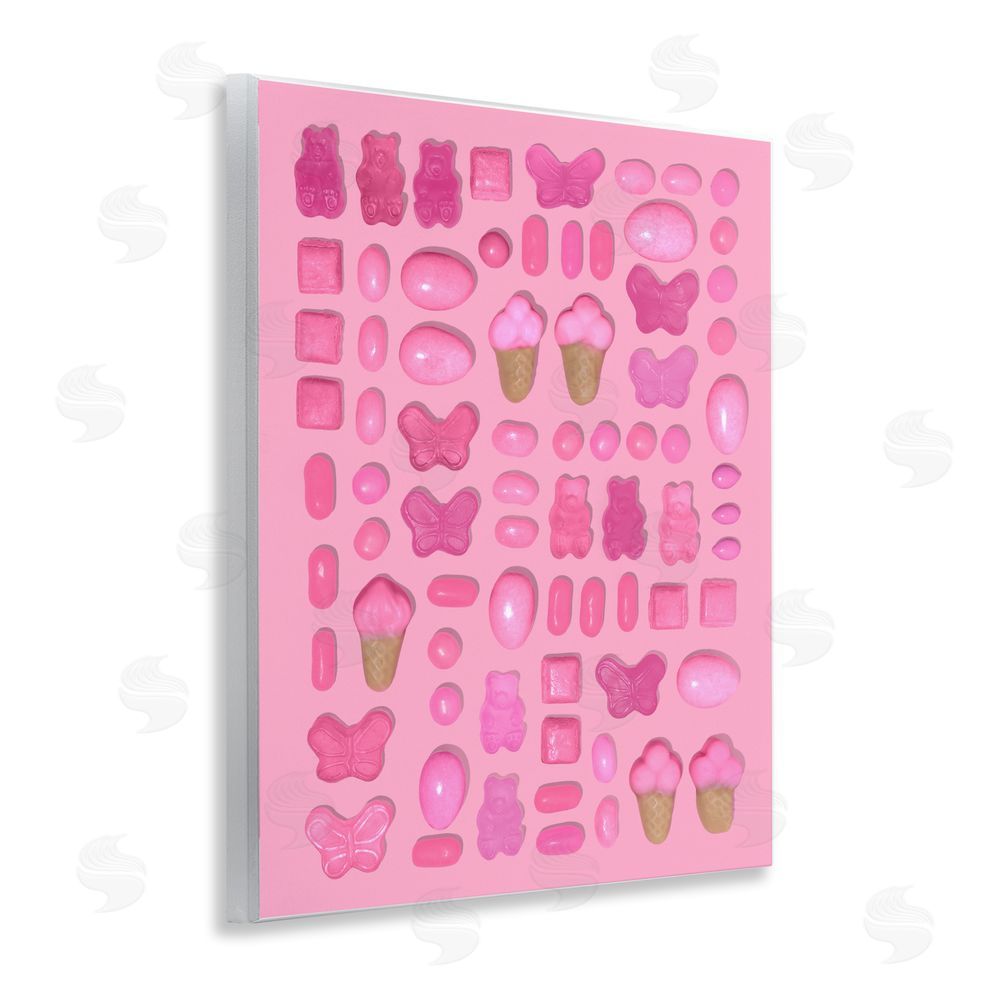 LISH Creative Pink Toned Candies Wall Plaque Home Decor Art Print