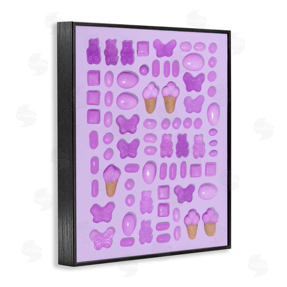 LISH Creative Lilac Purple Toned Candies Black Framed Giclee Wall Art