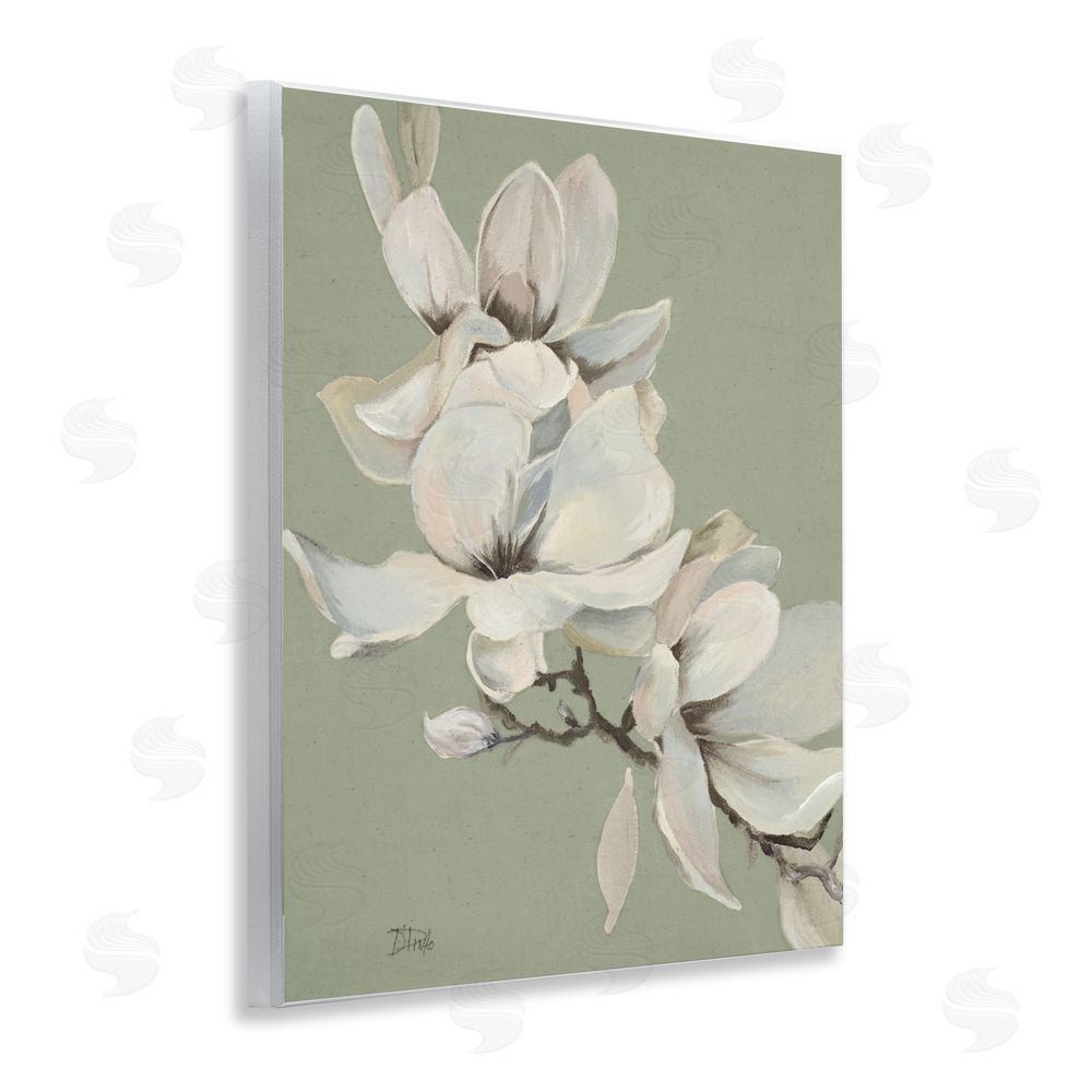 Patricia Pinto Magnolias on Sage Florals Wall Plaque Home Decor Art Print
