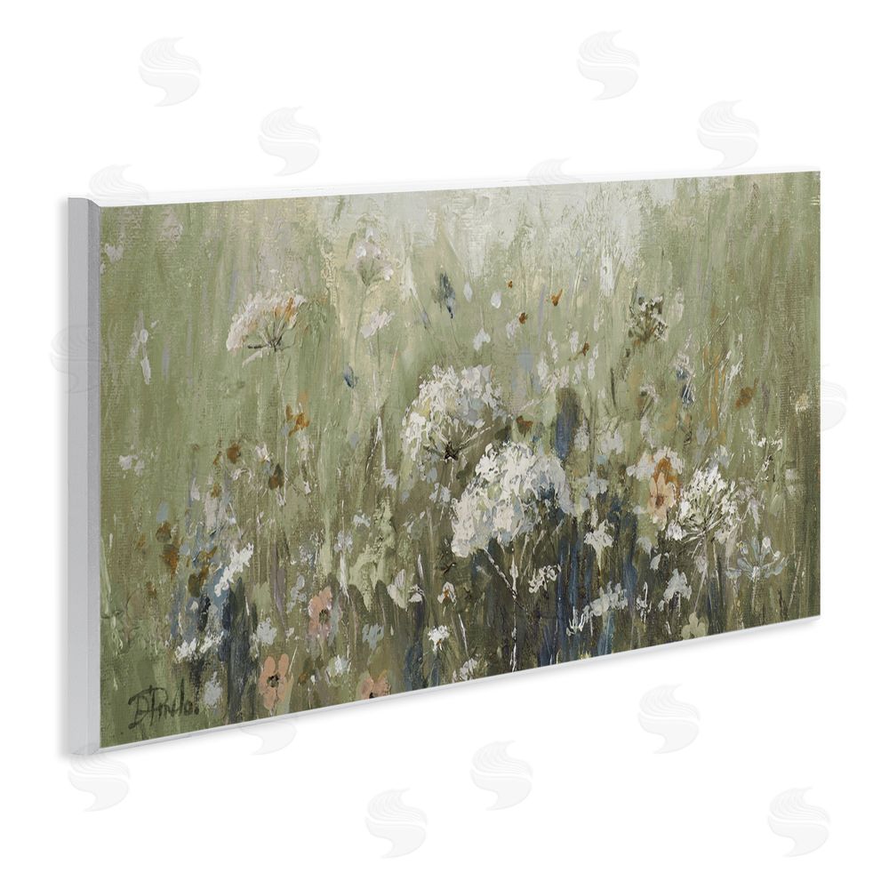 Patricia Pinto Mistful Summer Meadow Scene Wall Plaque Home Decor Art Print