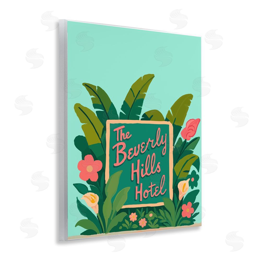 Amelia Noyes Beverly Hills Hotel Wall Plaque Art Print