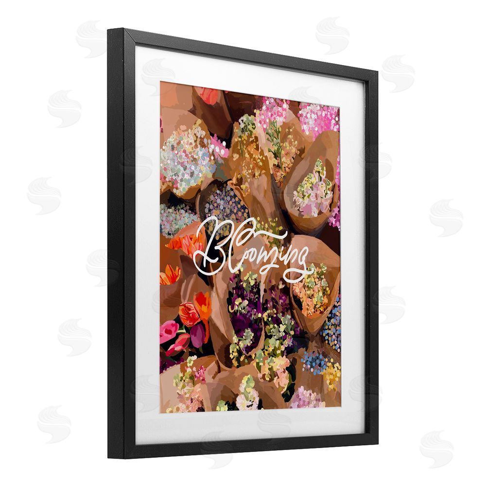 Amelia Noyes Blooming Spring Bouquets Black Framed Print Under Glass Wall Art