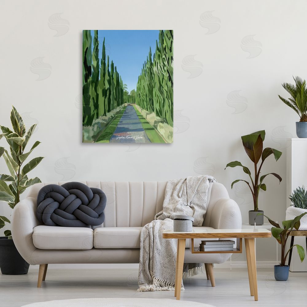 Amelia Noyes Greystone Gardens Path Stretched Canvas Wall Art in Room
