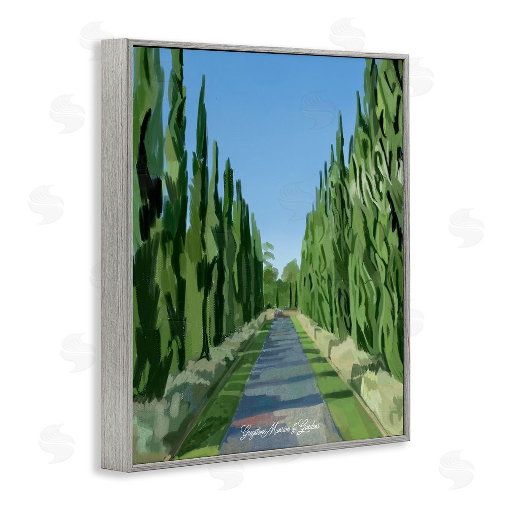 Amelia Noyes Greystone Gardens Path Gray Framed Giclee Wall Art Print