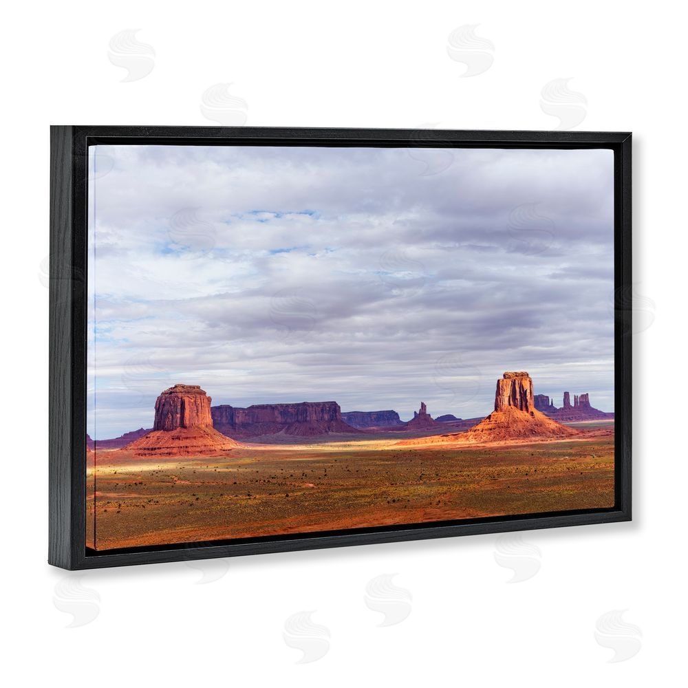 Shelley Carlisle Monumental Desert Buttes & Mesas Black Floating Frame Canvas Wall Art Print