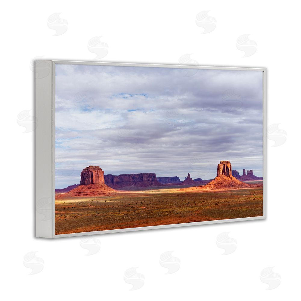 Shelley Carlisle Monumental Desert Buttes & Mesas White Framed Giclee Wall Art Print