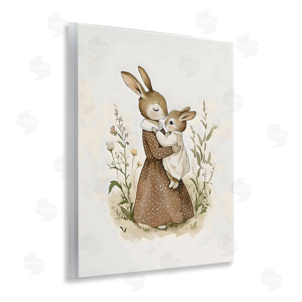 Arlington Prints A Mother's Love Rabbits Wall Plaque Art Print