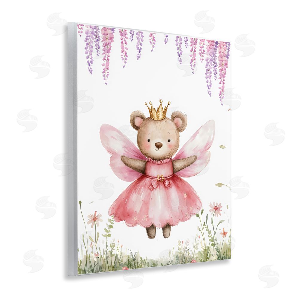 LSR Design Studio Woodland Bear Forest Fairy Wall Plaque Printed Art