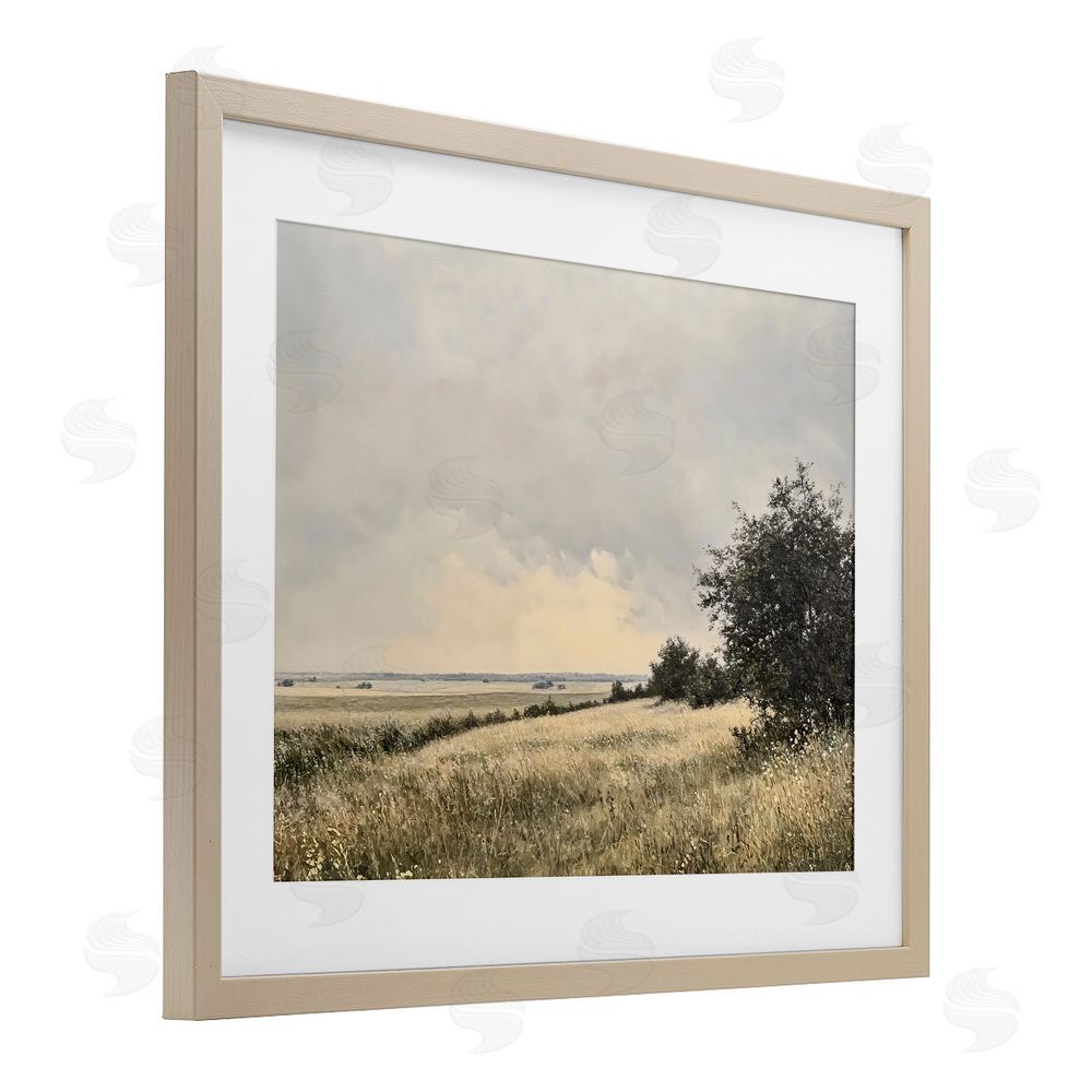 Franklyn Gregory Rustic Countryside Hill Landscape Brown Framed Print Under Glass Wall Art