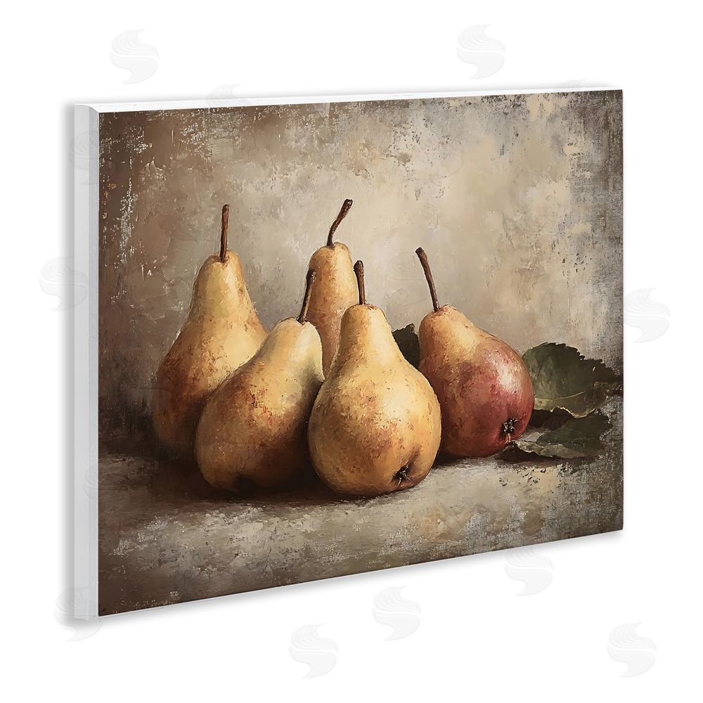 Franklyn Gregory Neutral Pear Still Life Wall Plaque Home Decor Art Print