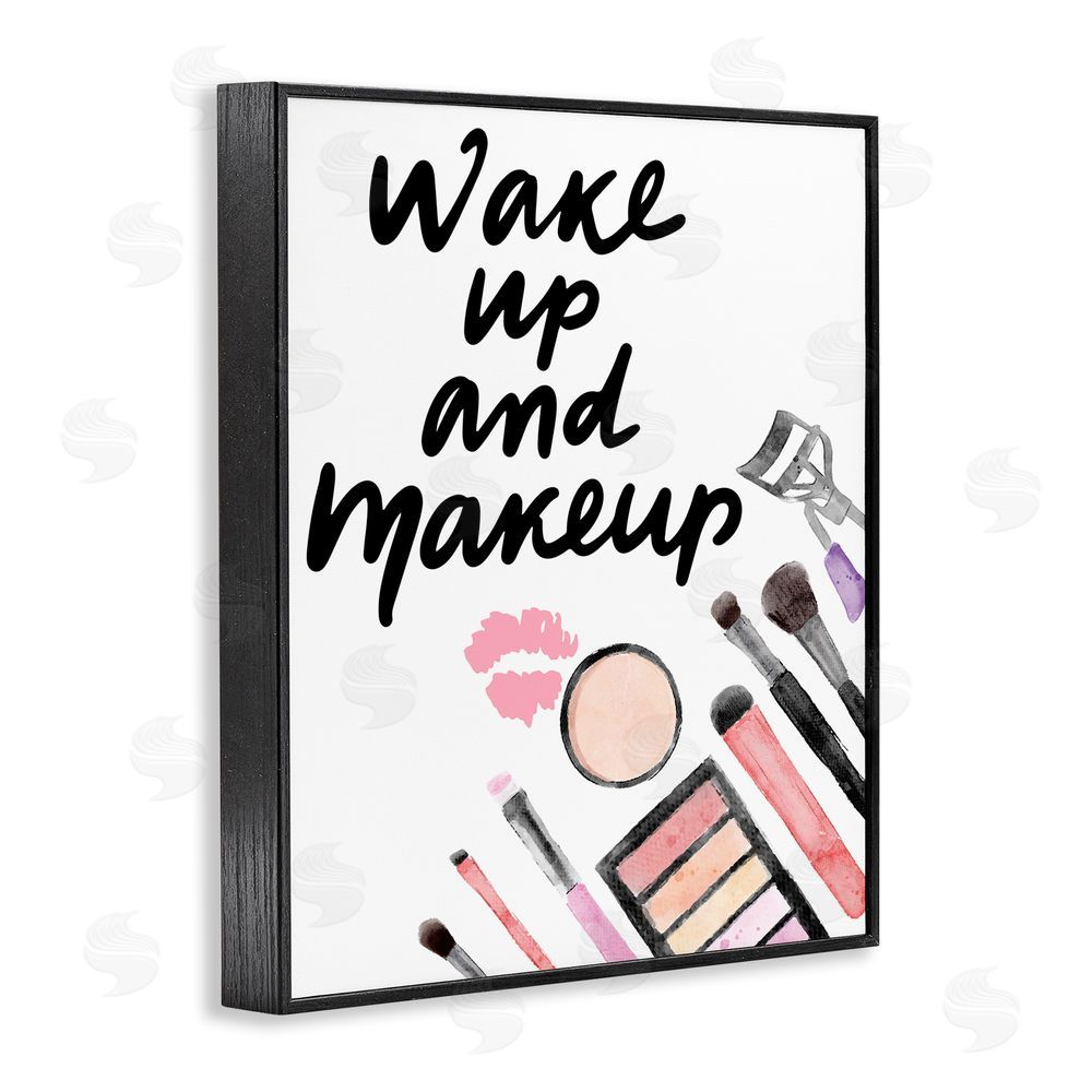 Jesse Keith Wake Up & Makeup Black Framed Giclee Wall Art Print