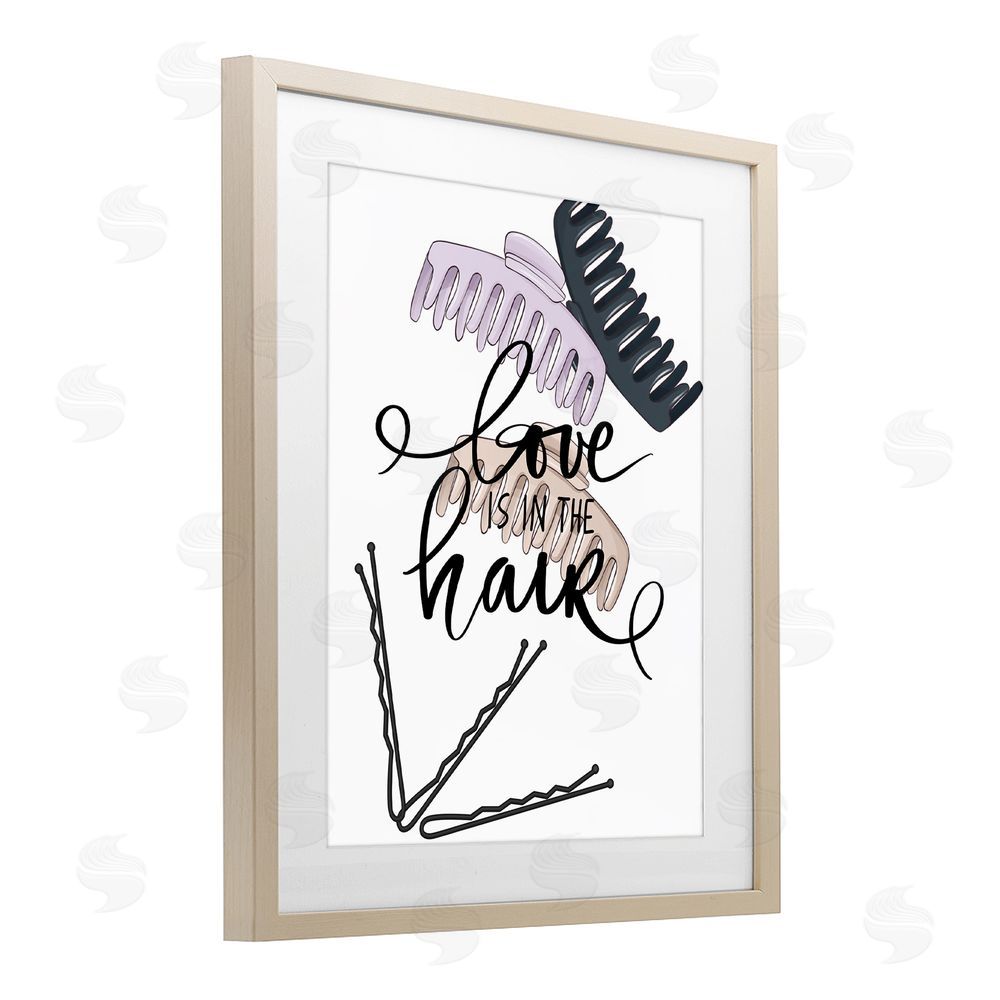 Jesse Keith Love Is In The Hair Brown Framed Print Under Glass Wall Art