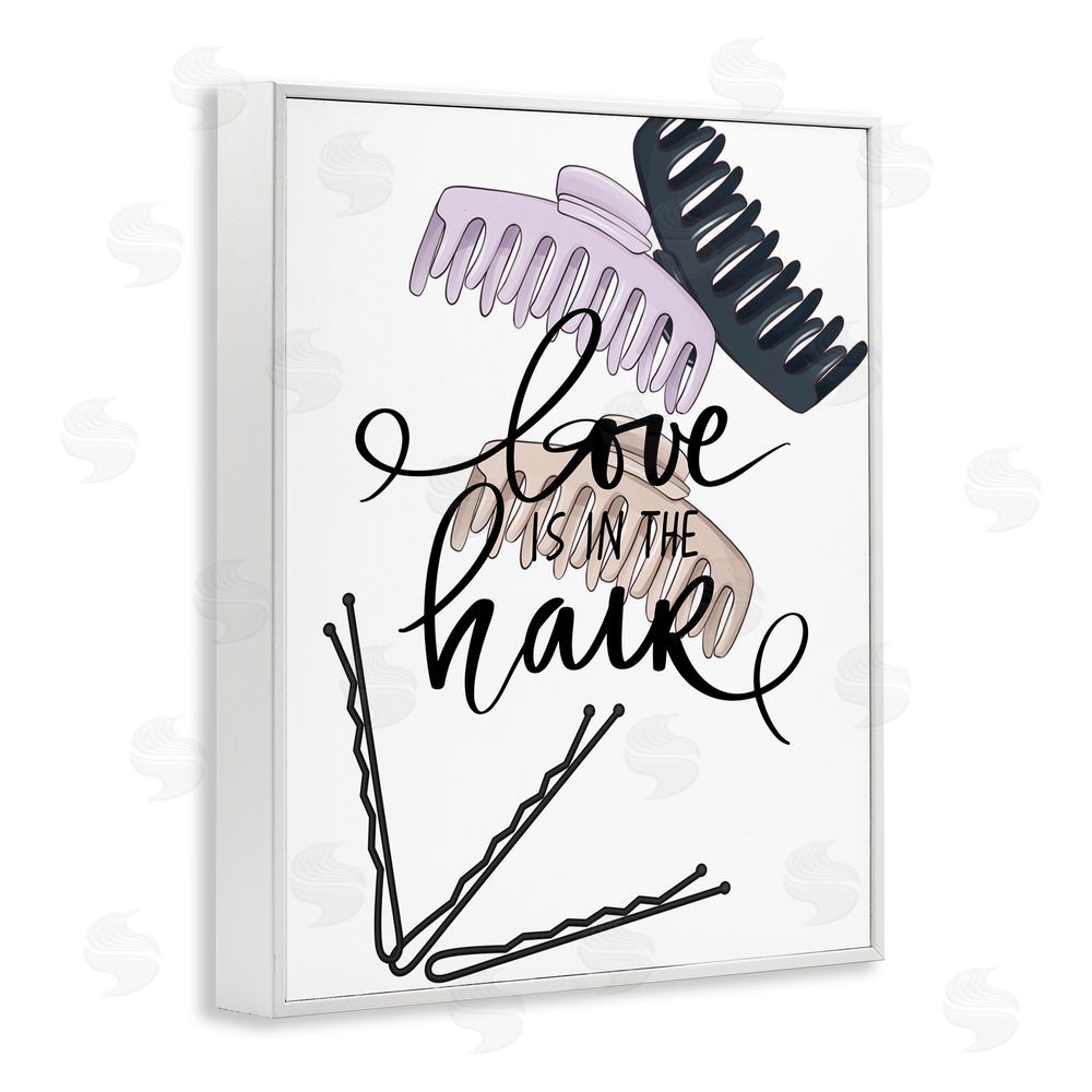 Jesse Keith Love Is In The Hair White Framed Giclee Wall Art Print