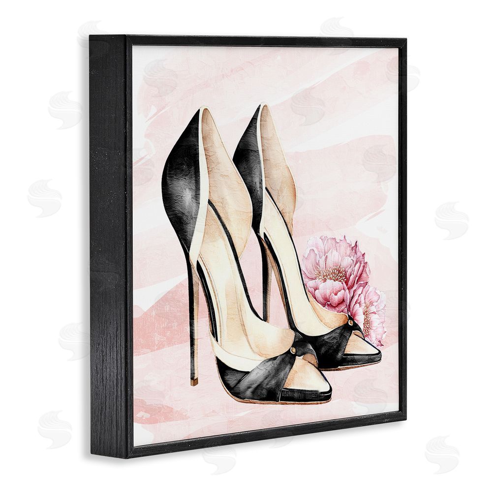 Kim Allen Glam Time Heels Black Framed Giclee Wall Art Print