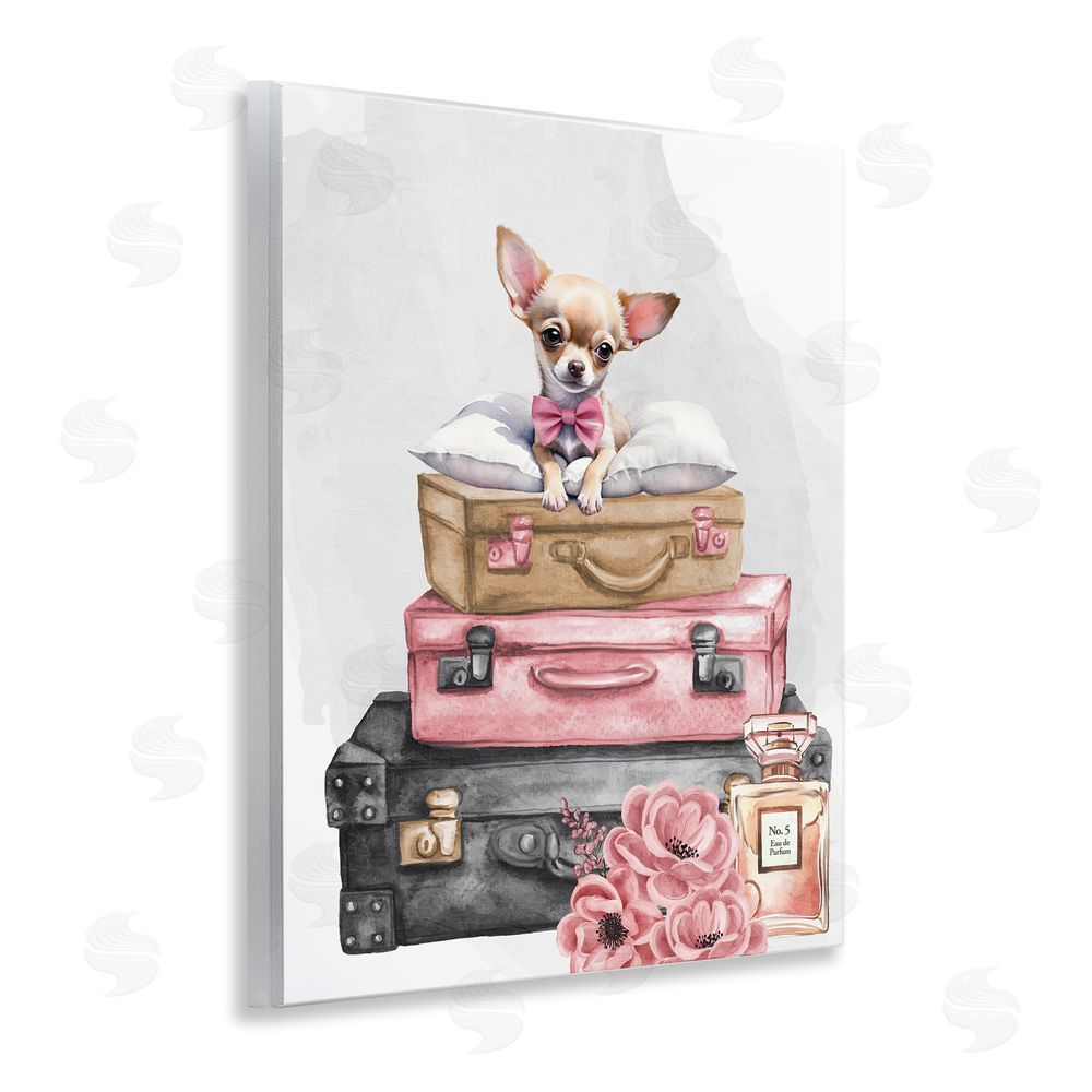 Kim Allen Trendy Pup Travel Wooden Wall Plaque Art Print