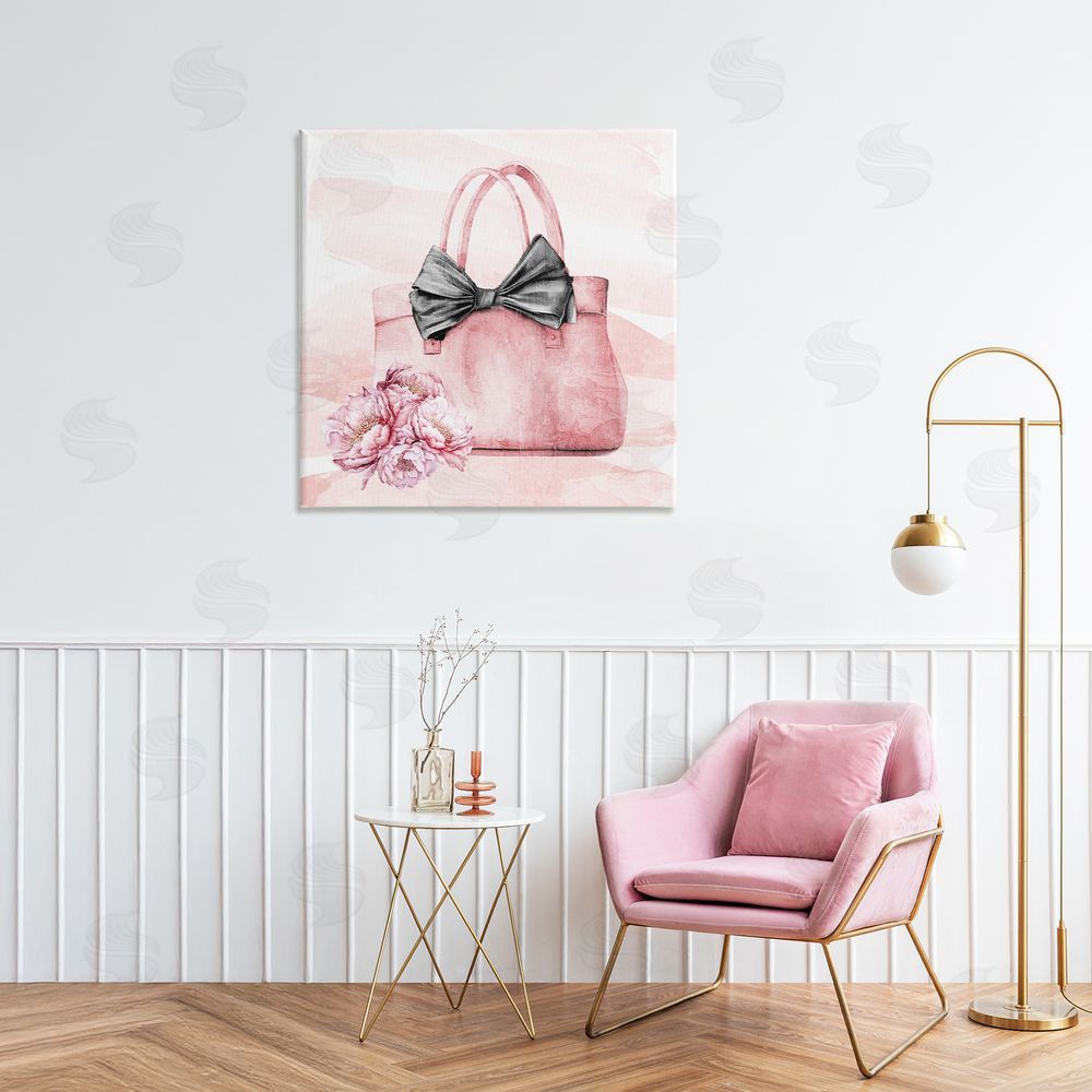 Kim Allen Glam Time Handbag Stretched Canvas Wall Art in Room
