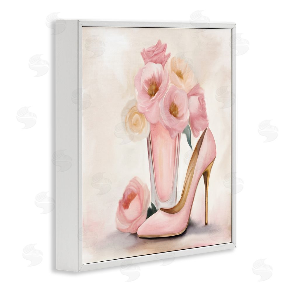 Kim Allen Pink Beauty Bouquet White Framed Giclee Wall Art Print
