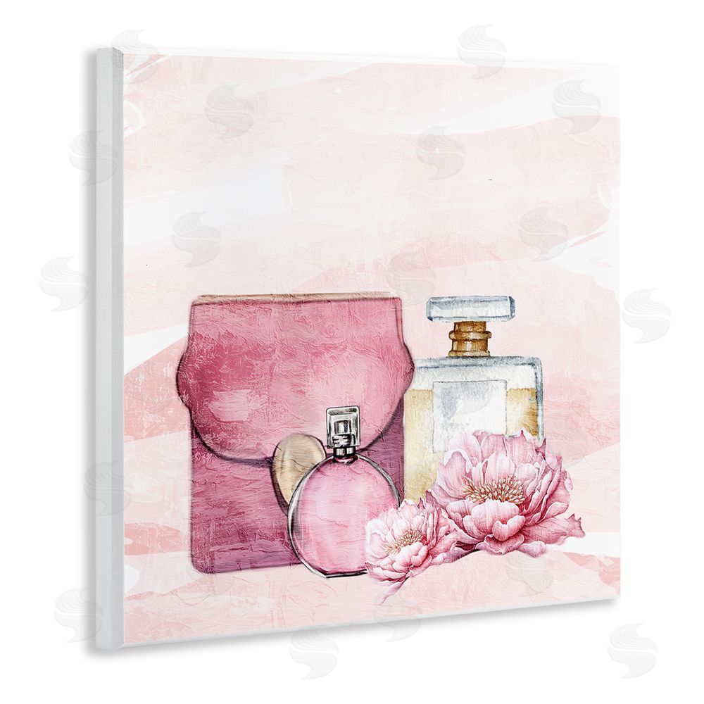 Kim Allen Blush Glam Time Collection Wooden Wall Plaque Art Print