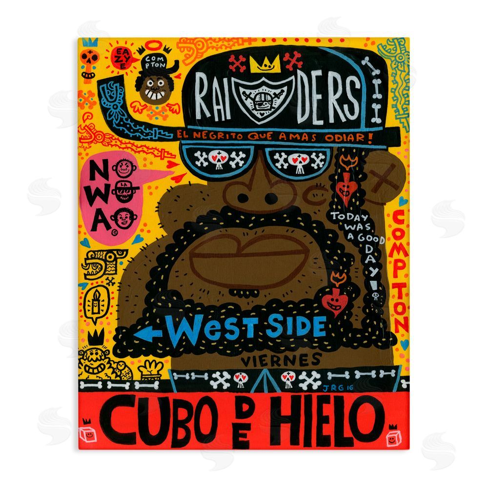 Jorge R. Gutierrez Iconic Hip Hop Collage Portrait Canvas Wall Art Print