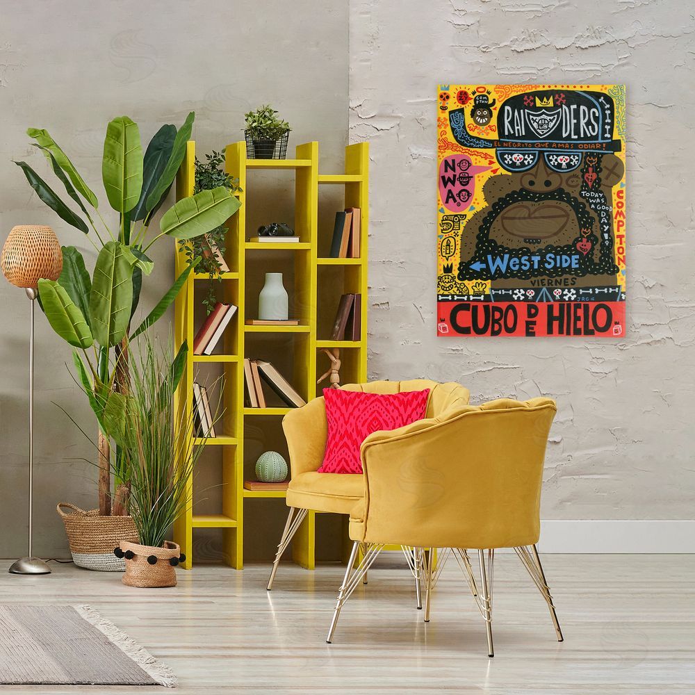 Jorge R. Gutierrez Iconic Hip Hop Collage Portrait Canvas Art on Wall