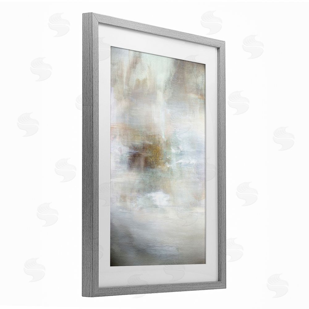 Hope Bainbridge Soft Haze of Subtle Light Gray Framed Print Under Glass Wall Art
