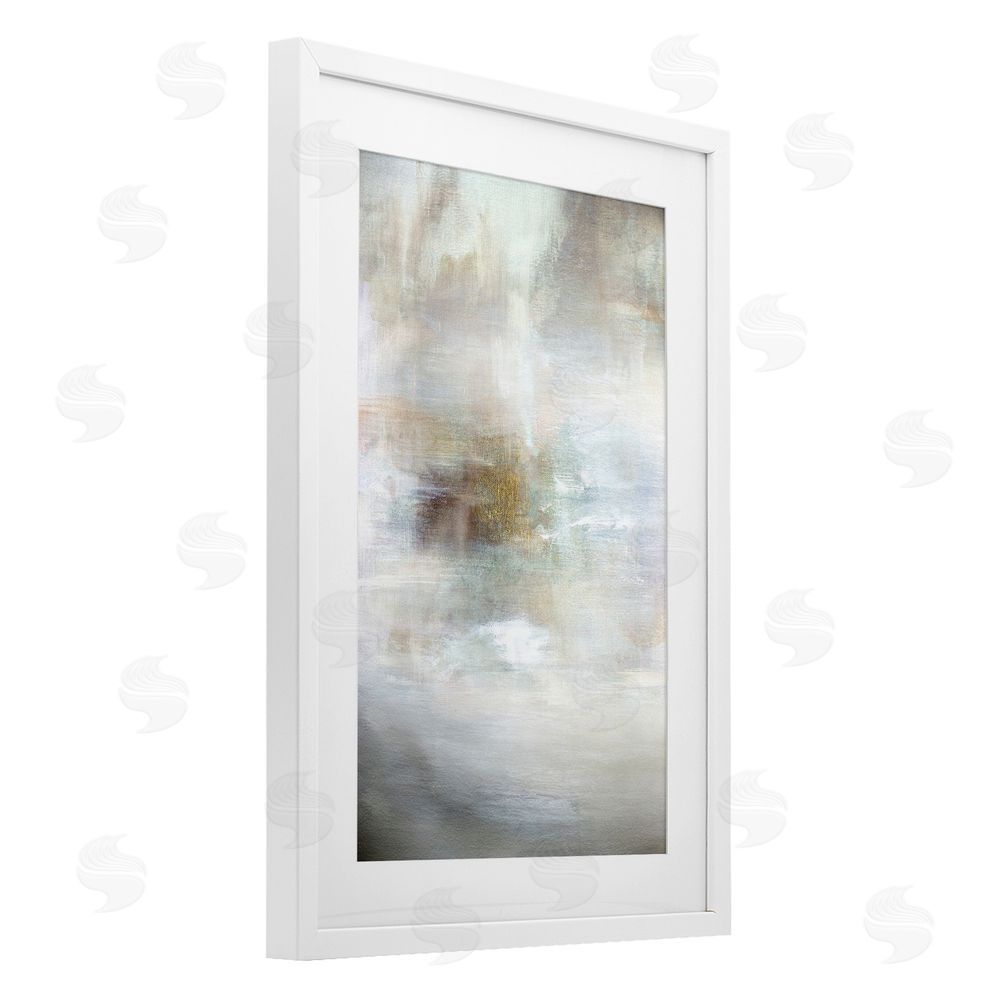 Hope Bainbridge Soft Haze of Subtle Light White Framed Print Under Glass Wall Art