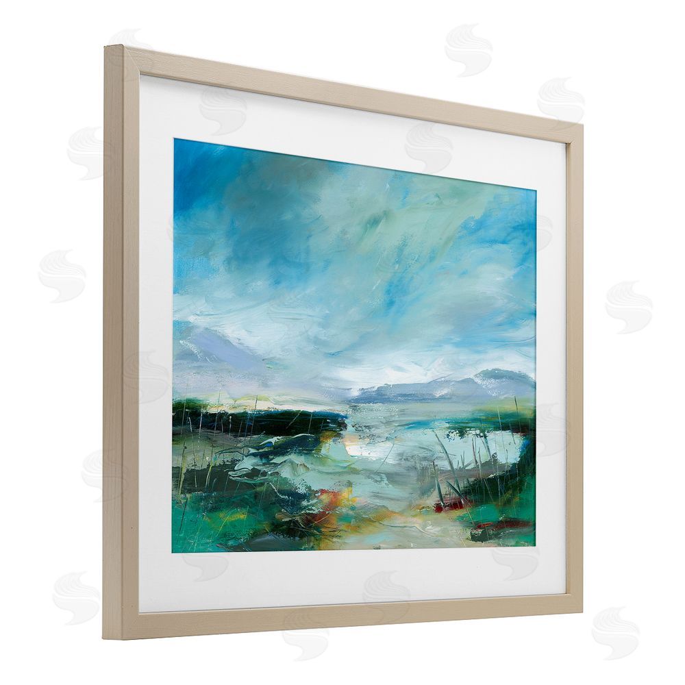 Lesley Birch Days By The Loch Brown Framed Print Under Glass Wall Art