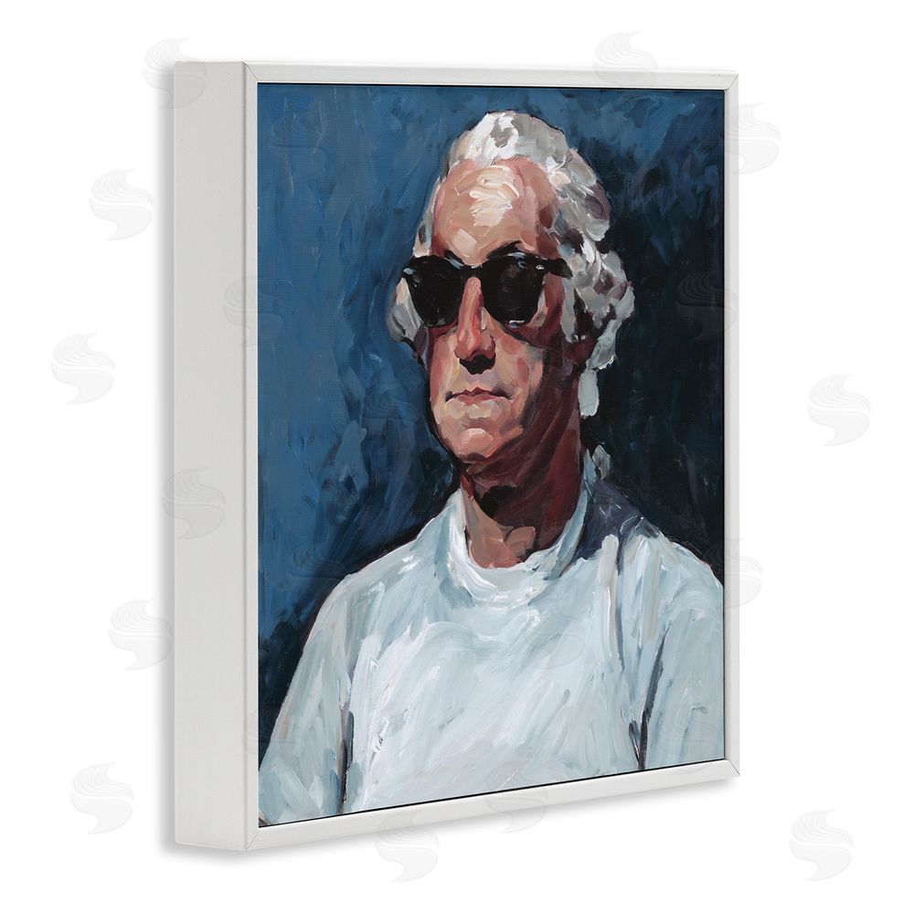 Studio Bautista Washington with Shades White Framed Giclee Wall Art Print