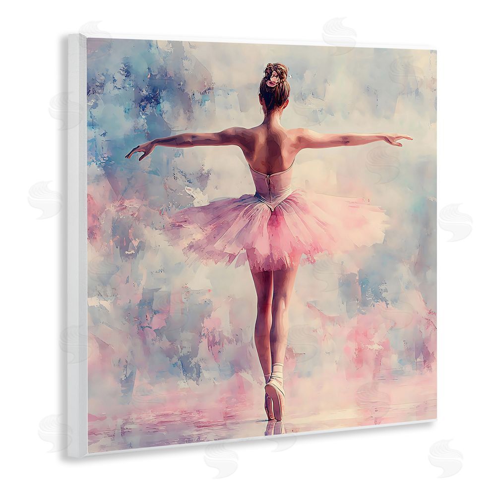 Creative Studio Elegant Ballet Dancer in Motion Wall Plaque Home Decor Art Print