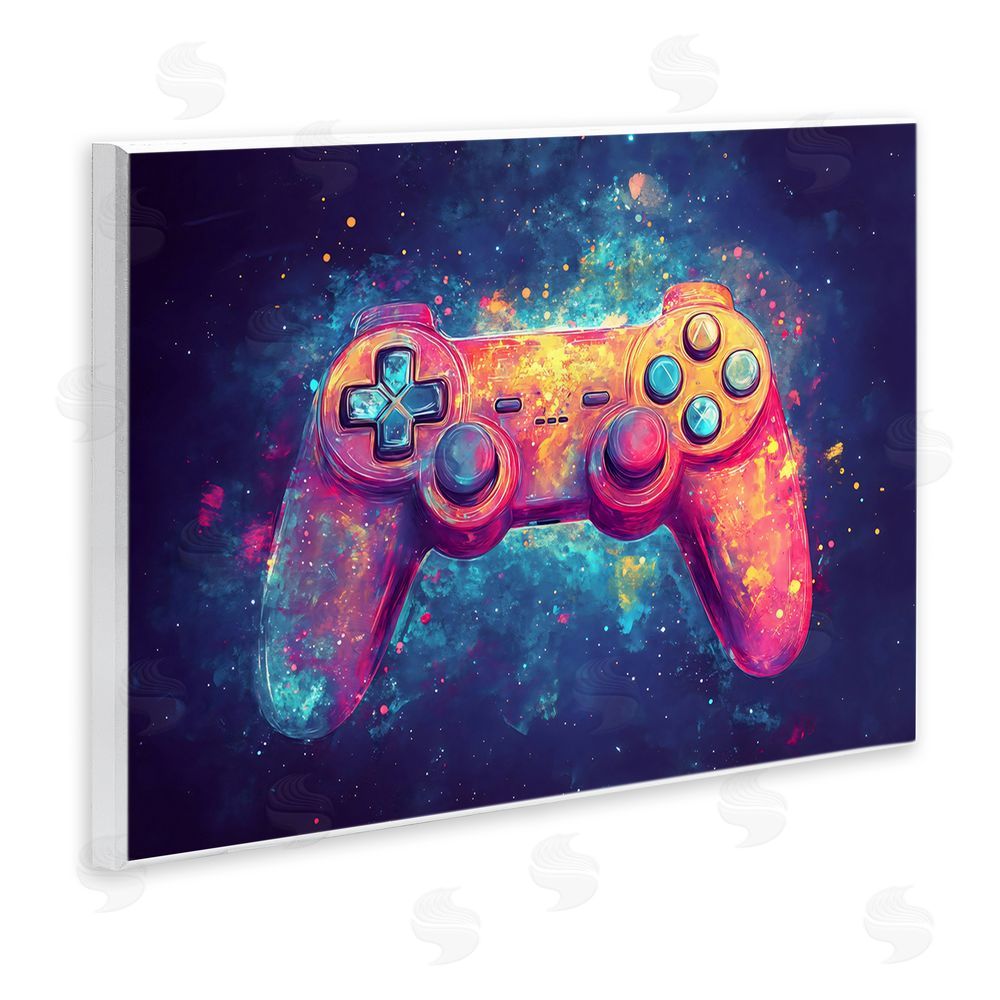 Creative Studio Futuristic Cosmic Game Controller Wall Plaque Home Decor Art Print