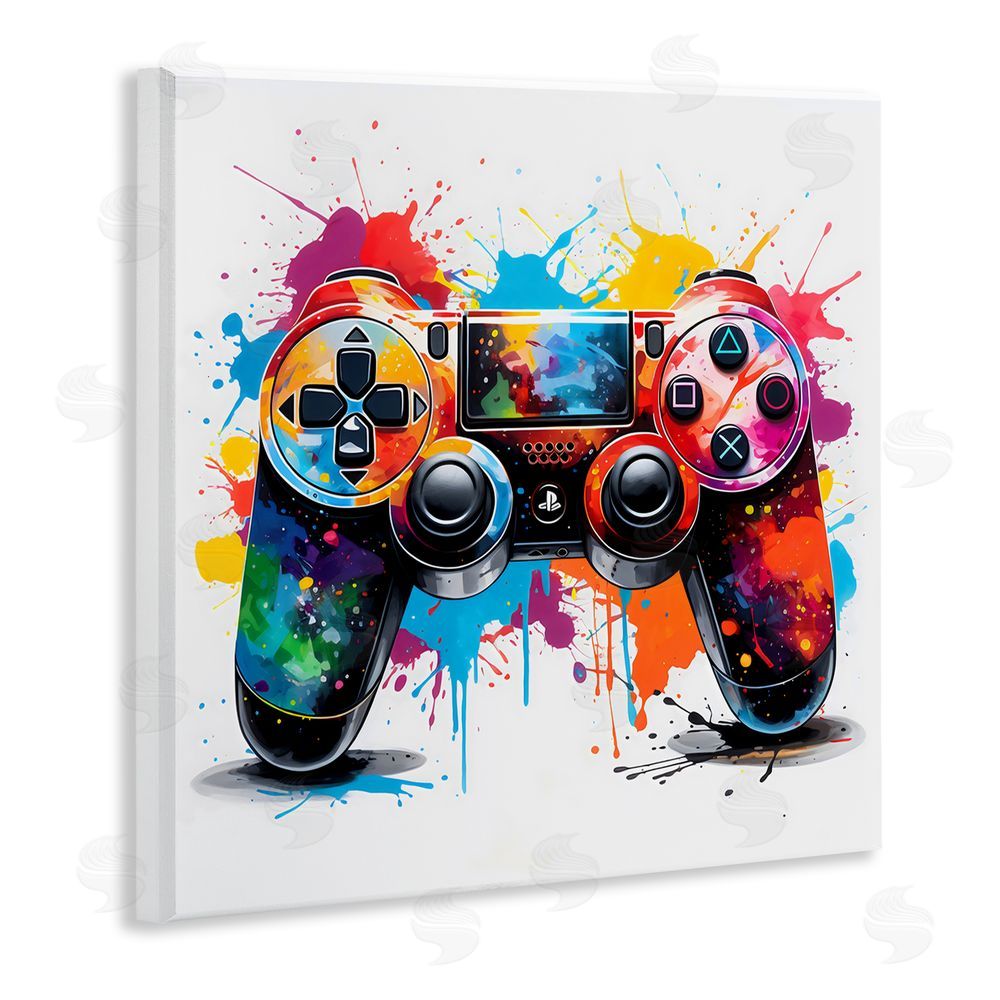 Creative Studio Playful Bright Game Controller Wall Plaque Home Decor Art Print