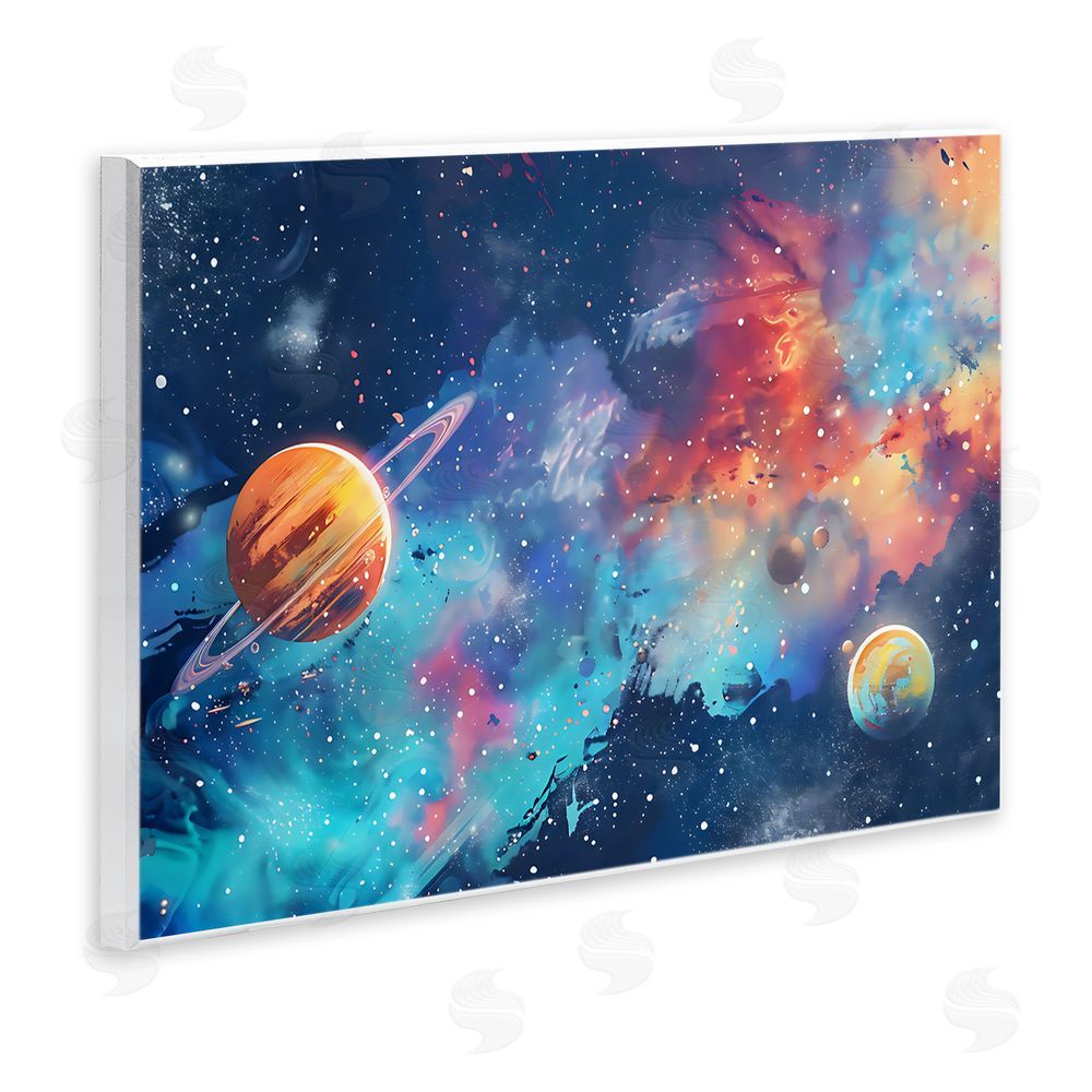 Creative Studio Nebula Dreams Scattered Planets Wall Plaque Home Decor Art Print