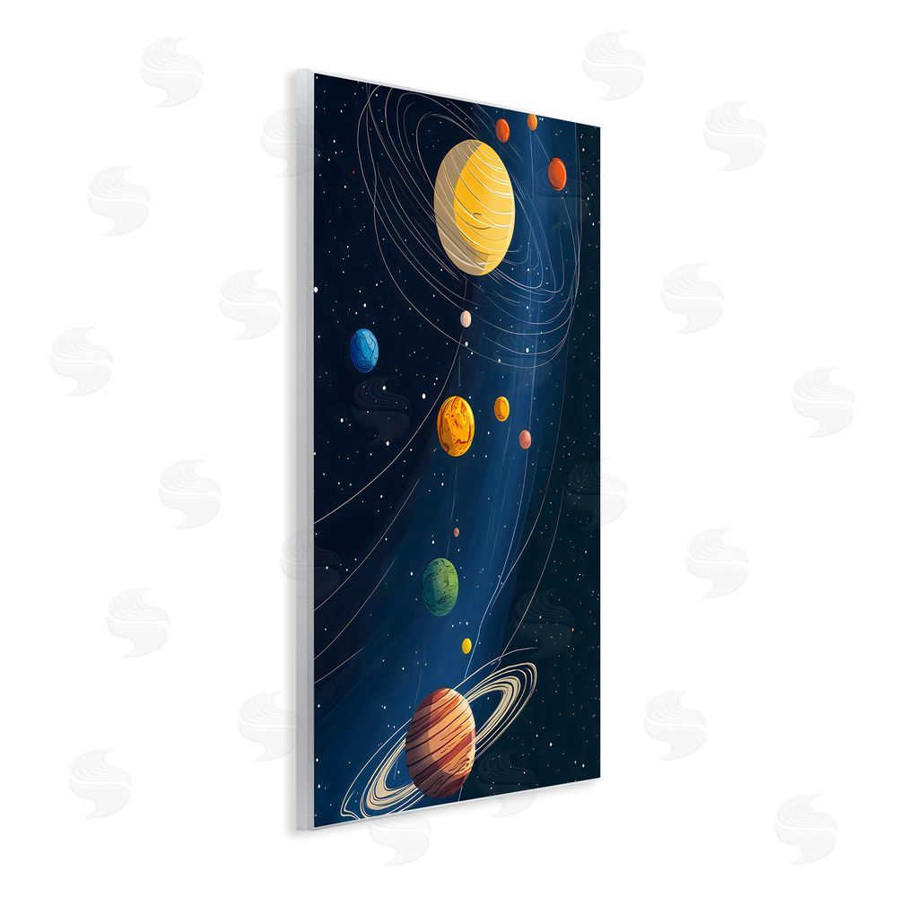 Creative Studio Planets Aligned in Celestial Orbit Wall Plaque Home Decor Art Print